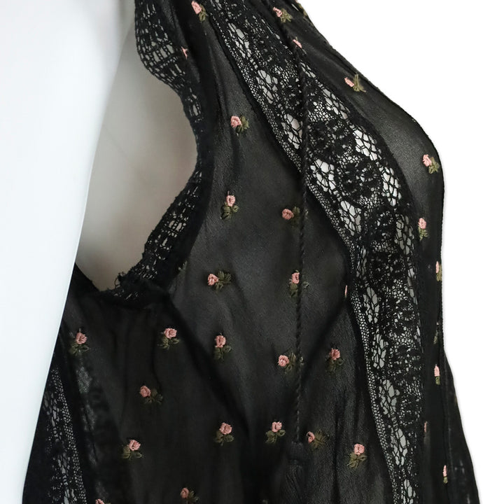 Ulla Johnson Black Magdalena Blouse