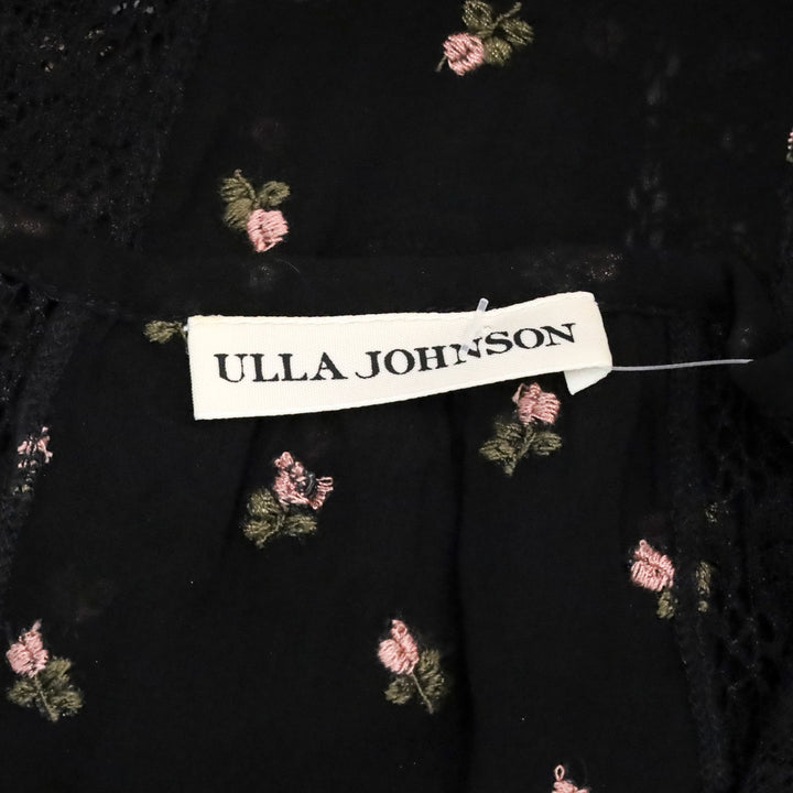 Ulla Johnson Black Magdalena Blouse