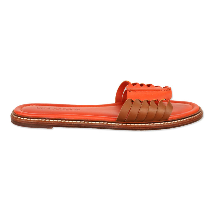 Ulla Johnson Chili Ameya Twisted Contrast Slide