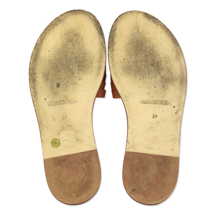Ulla Johnson Chili Ameya Twisted Contrast Slide