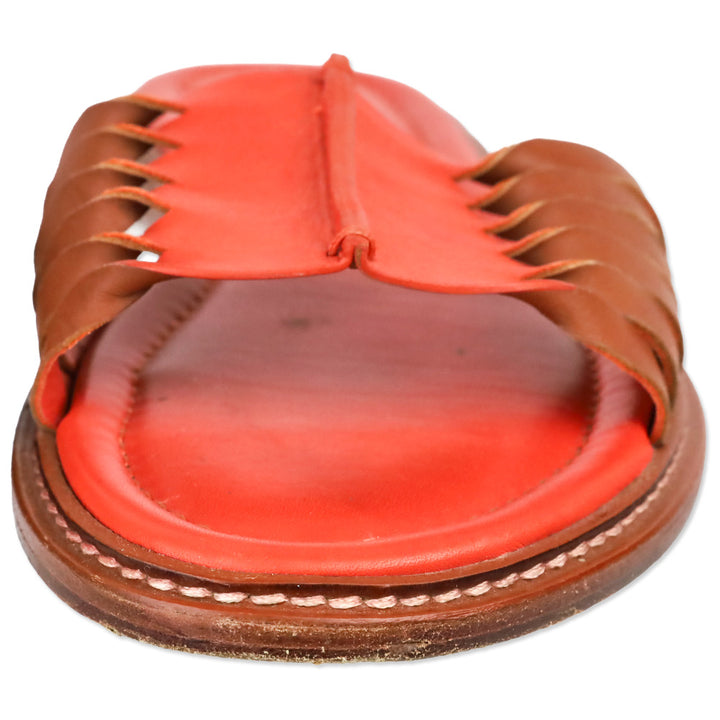 Ulla Johnson Chili Ameya Twisted Contrast Slide