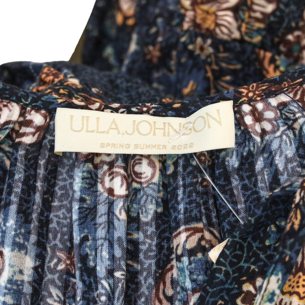 Ulla Johnson Navy Floral Virginia Dress