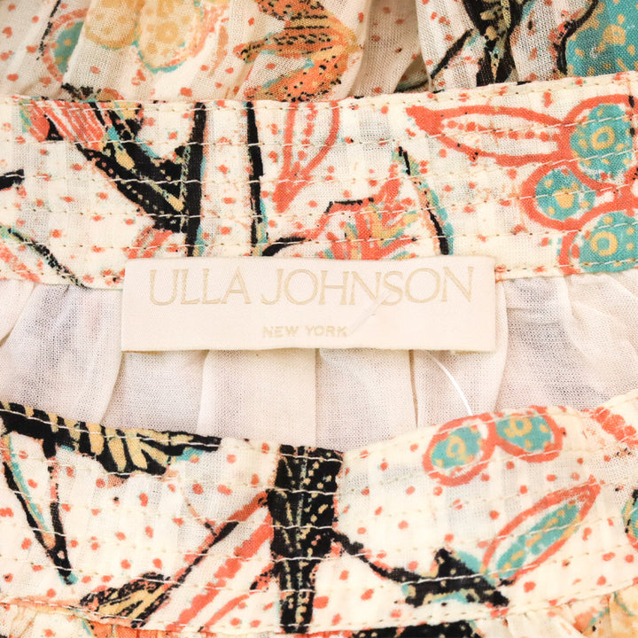 Ulla Johnson Pearl Floral Cambrie Tiered Midi Skirt