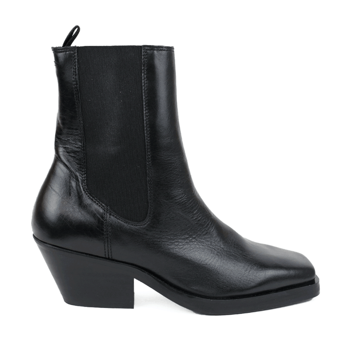 The Kooples Black Leather Chelsea Ankle Boots
