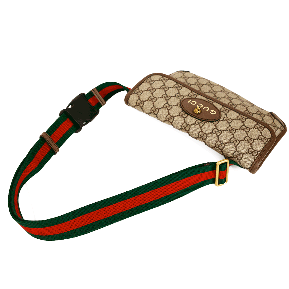 Gucci GG Supreme Neo Vintage Belt Bag in brown coated/waterproof canvas  Cloth ref.381792 - Joli Closet