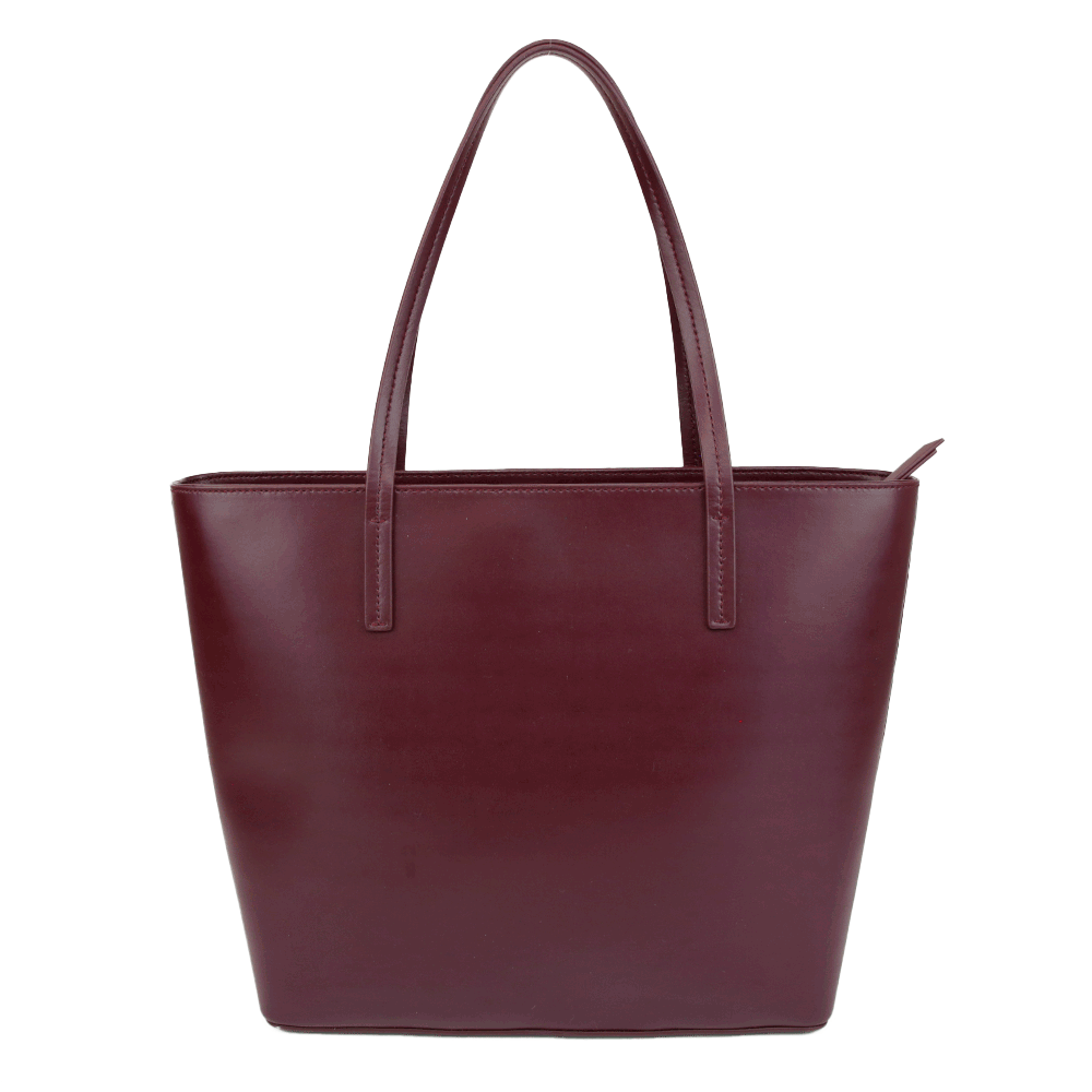 Kate Spade Burgundy Leather Tote Bag