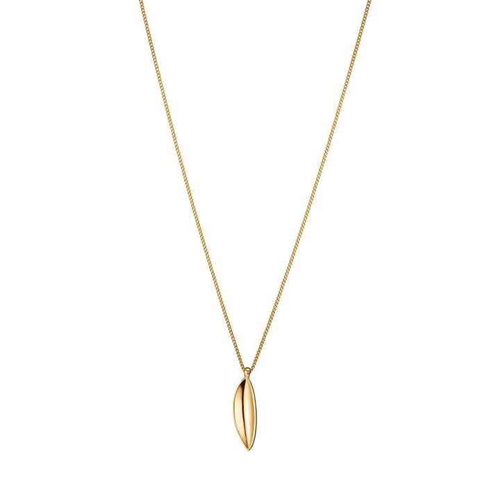 Jenny Bird Studio Pendant Gold Curb Chain Necklace