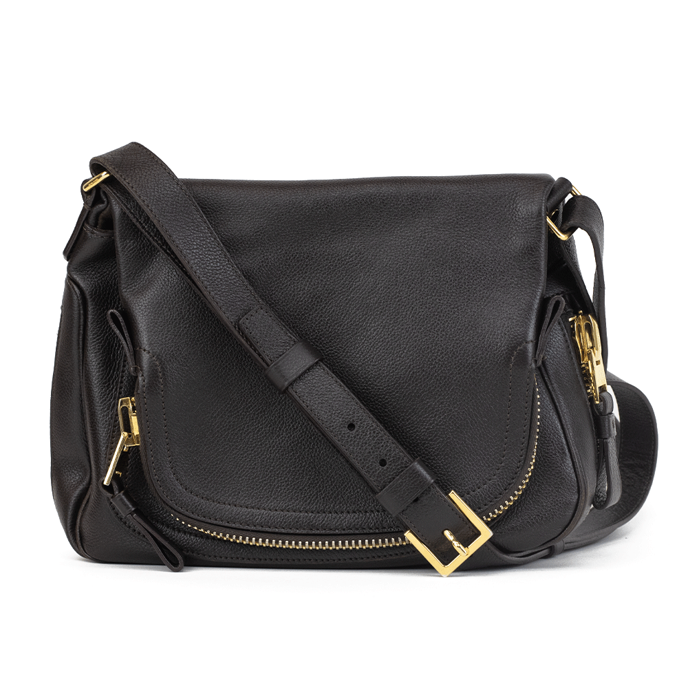 Tom Ford Jennifer Medium Brown Leather Shoulder Bag