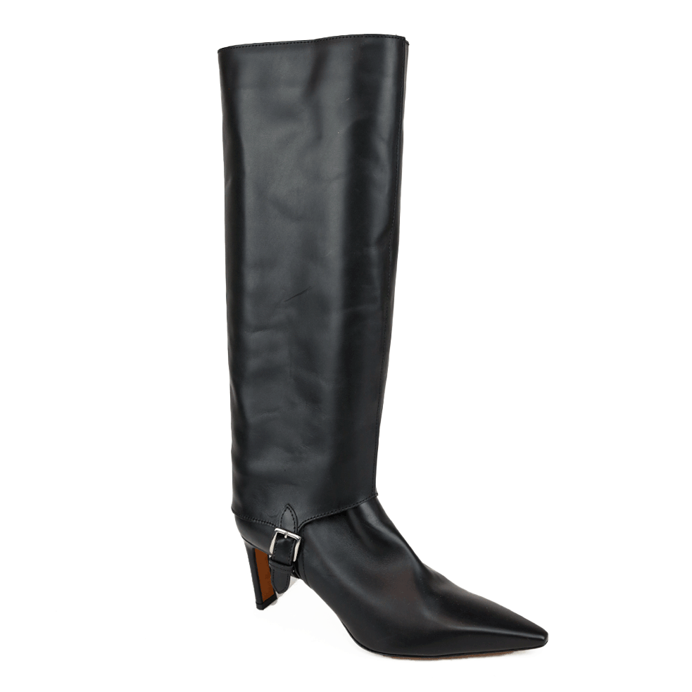 Altuzarra Black Leather Hay Knee High Boots