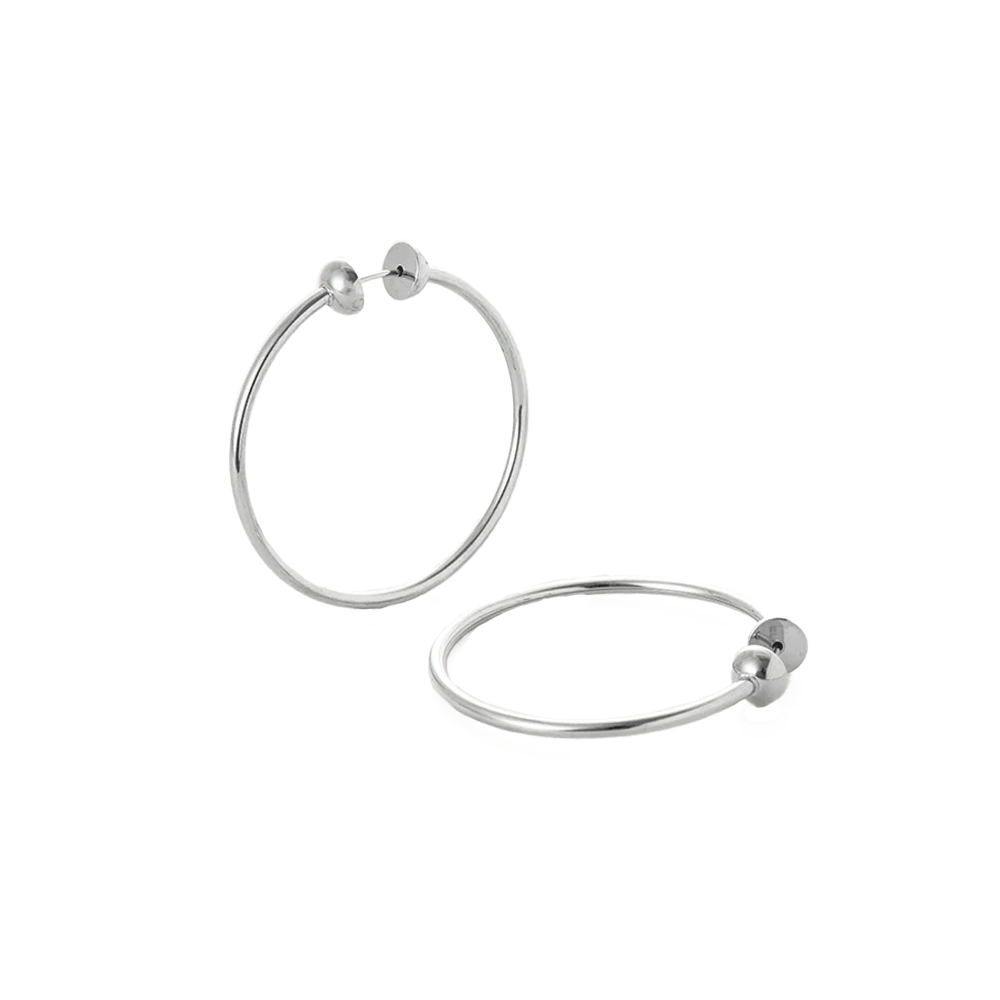 Jenny Bird Silver Small Icon Hoops