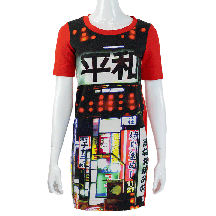 Love Moschino Graphic Print T Shirt Dress