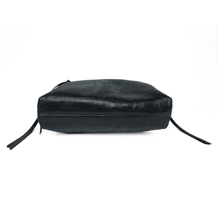 Botkier Black Shimmer Leather Large Crossbody Bag
