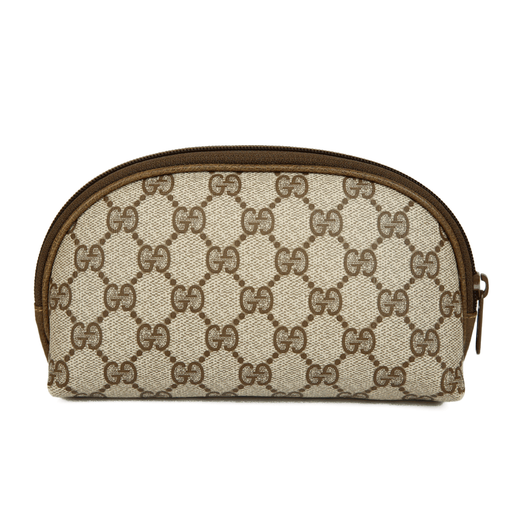 Gucci Monogram Coated Canvas Cosmetic Case