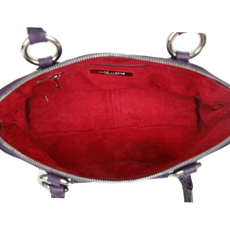 Marc Jacobs Purple Leather Top Handle Bag