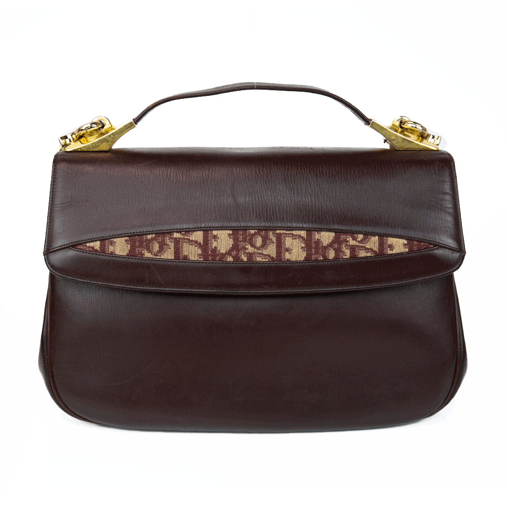 Christian Dior Vintage Burgundy Shoulder Bag