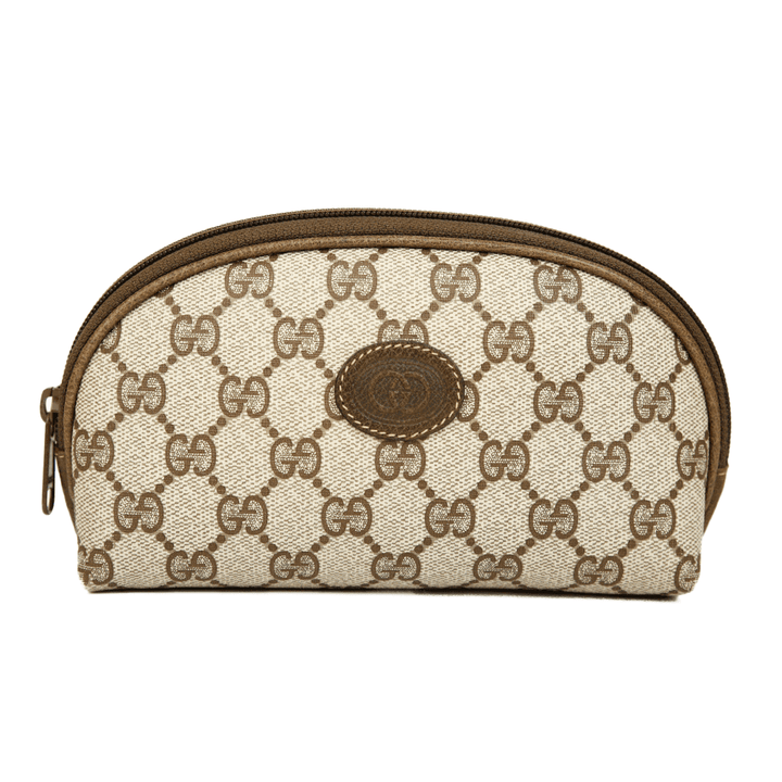 Gucci Monogram Coated Canvas Cosmetic Case