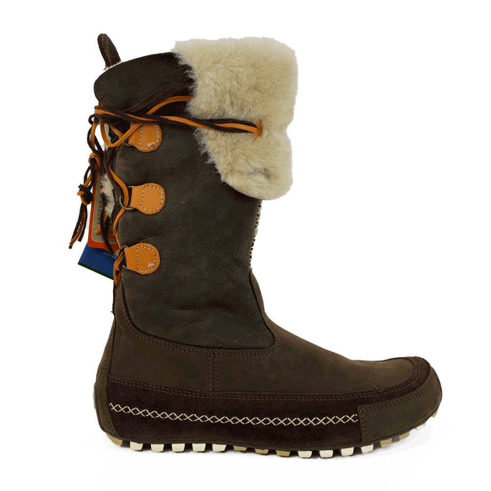 Tecnica Brown Suede Fur-Lined Boots