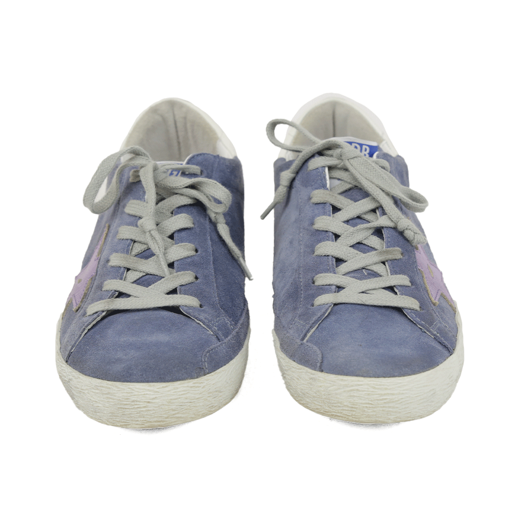 Golden Goose Superstar Periwinkle Suede Sneakers