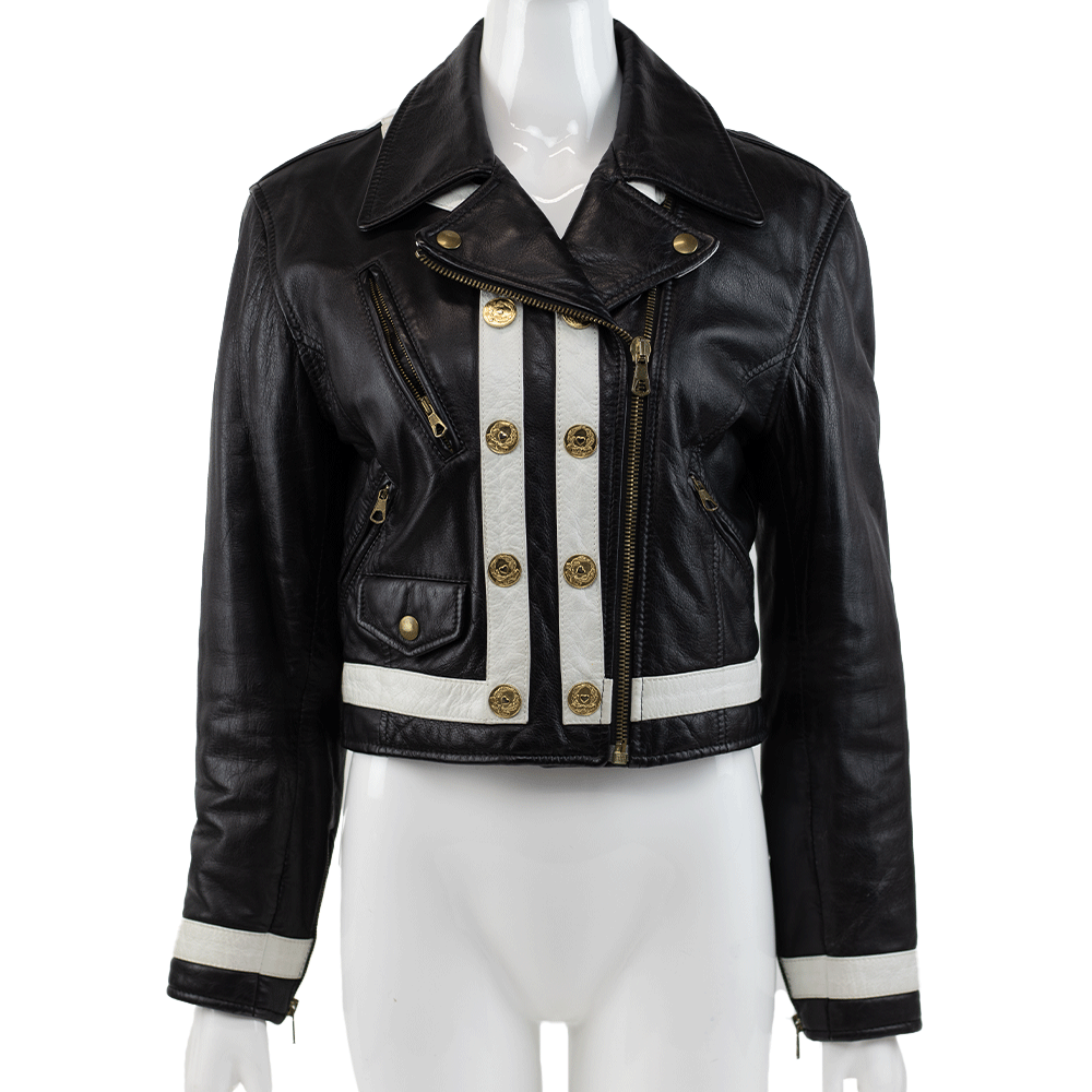 Moschino Cheap & Chic Vintage Leather Biker Jacket
