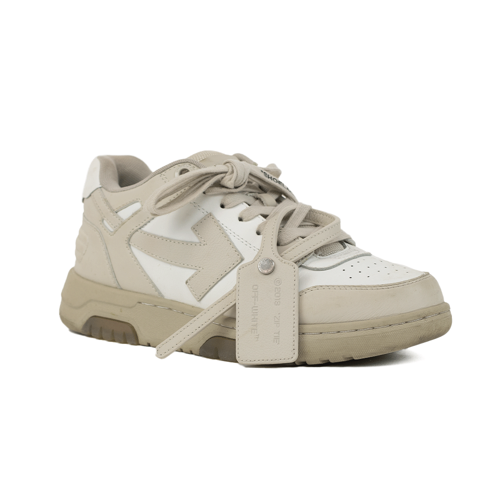 Off-White Out Of Office Beige & White Sneakers