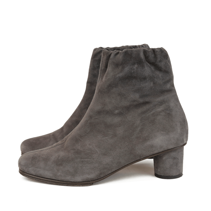 Anne Thomas Gray Suede Ankle Boots