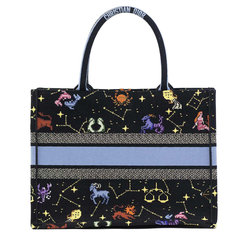Christian Dior Pixel Zodiac Medium Book Tote | DBLTKE Luxury Christian Dior Pixel Zodiac Medium Book Tote | DBLTKE Luxury