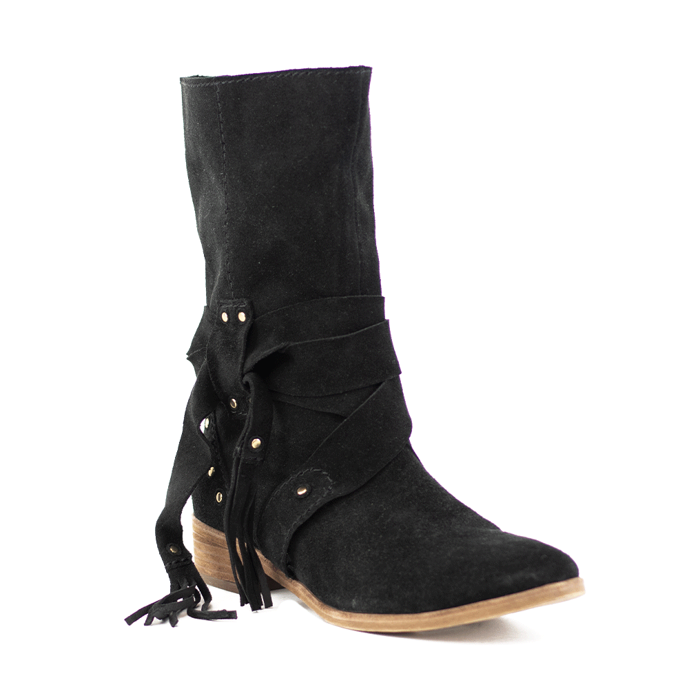 See by Chloe Black Suede Calf Boots