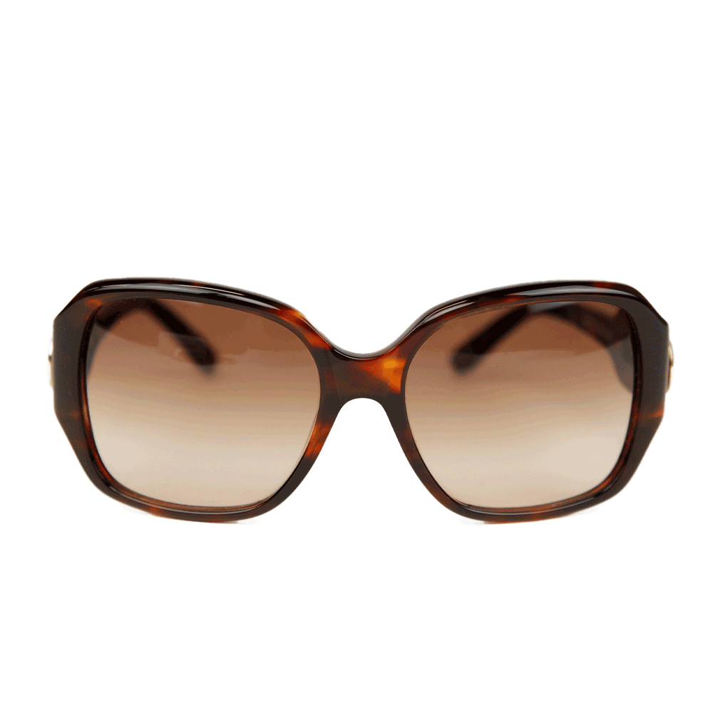 Chloe Brown Tort Square Frame Sunglasses