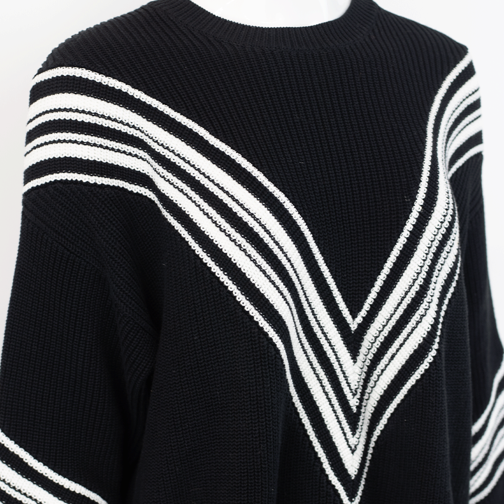 Rag & Bone Leon Black & White Knit Sweater