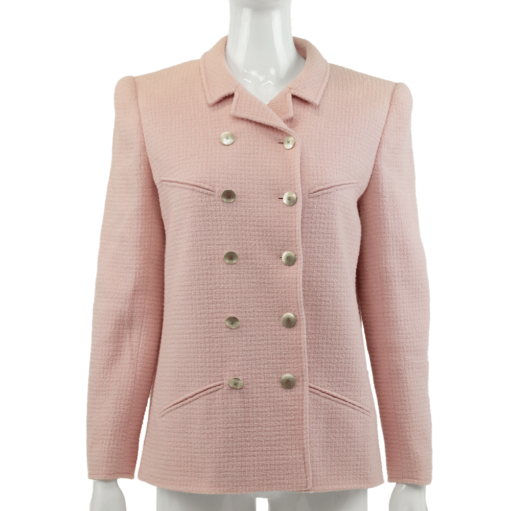 Chanel Vintage Pink Tweed Jacket