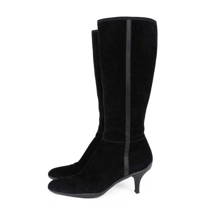 Prada Sport Black Suede Calf Boots