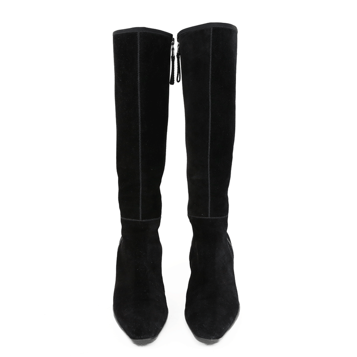 Prada Sport Black Suede Calf Boots