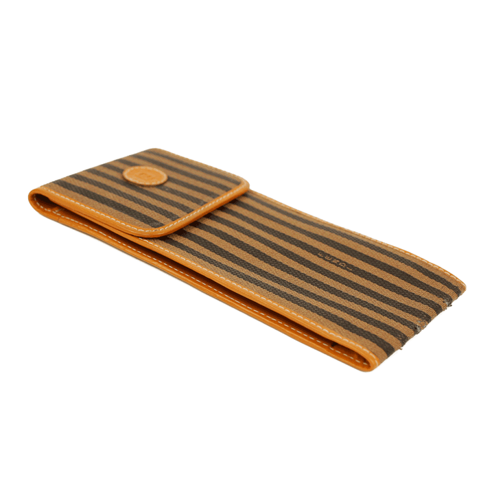 Fendi Vintage Striped Canvas Sunglass Case