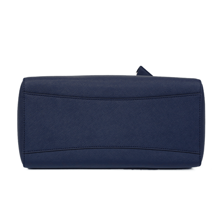 Tory Burch Navy Saffiano Leather Tote Bag