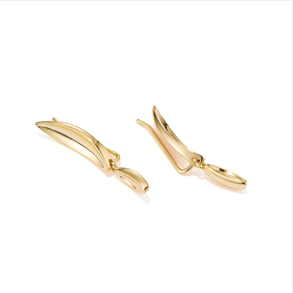 Jenny Bird Studio Climber Gold Earrings