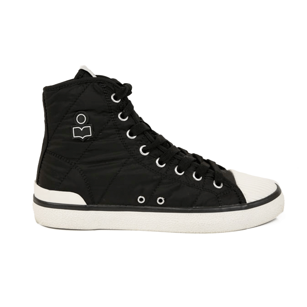 Isabel Marant Black Quilted Nylon High Top Sneakers