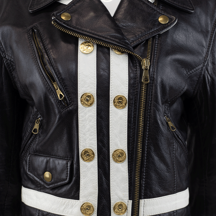 Moschino Cheap & Chic Vintage Leather Biker Jacket