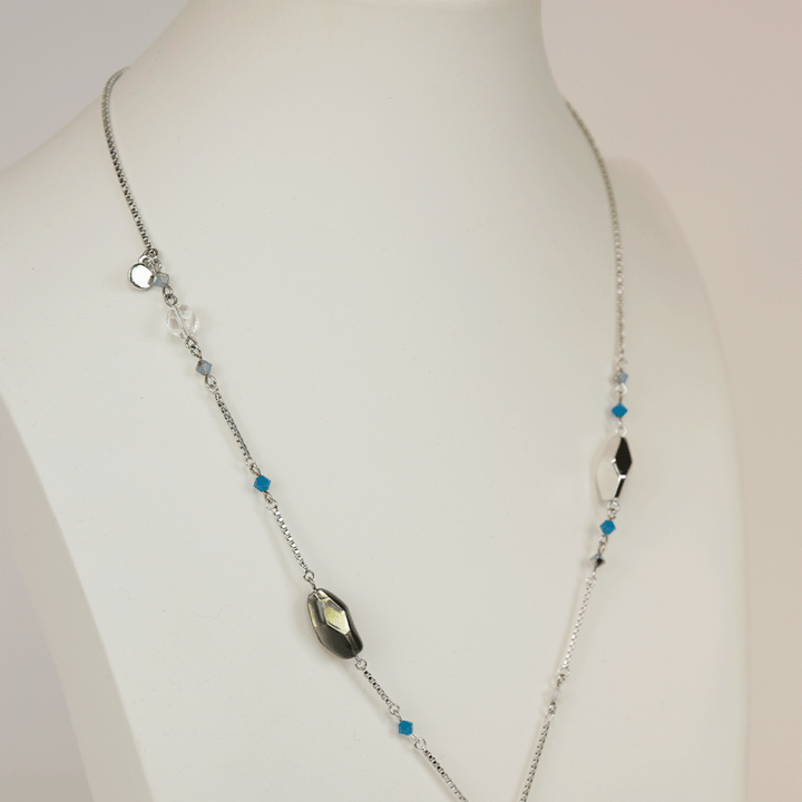 Swarovski Crystal Beaded Lariat Necklace