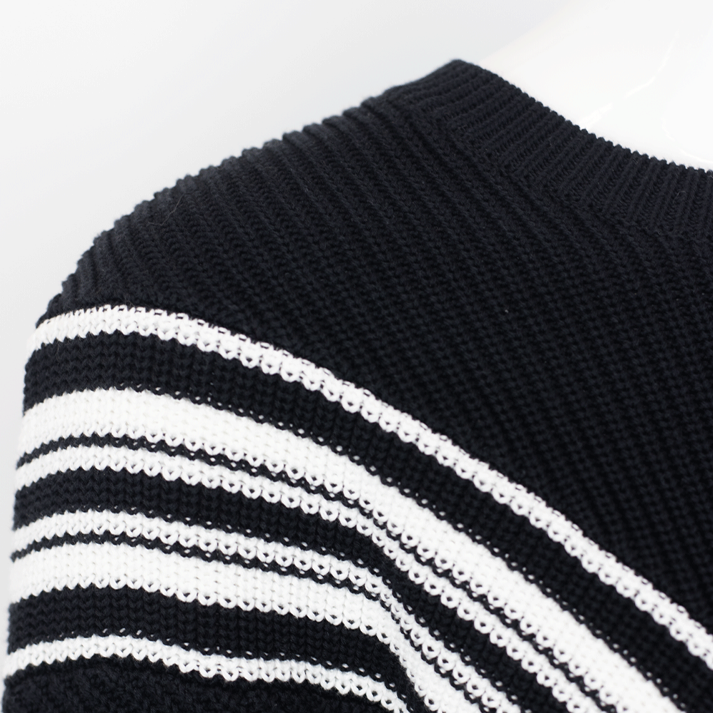 Rag & Bone Leon Black & White Knit Sweater