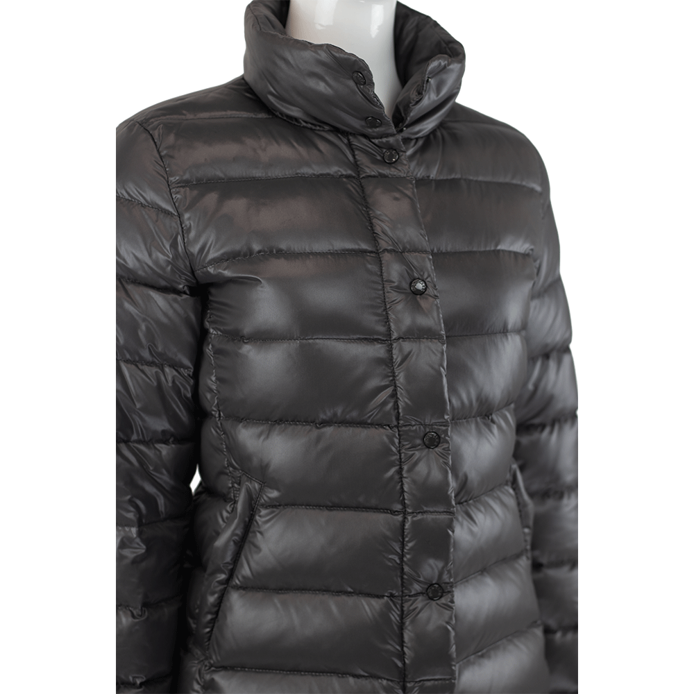 Moncler Gray Clairy Down Jacket | DBLTKE Luxury Consignment Boutique