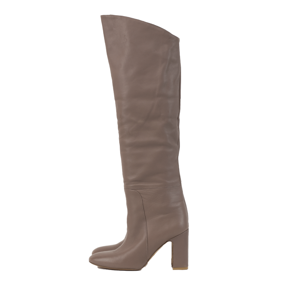 Stuart Weitzman Mauve Leather Knee High Boots