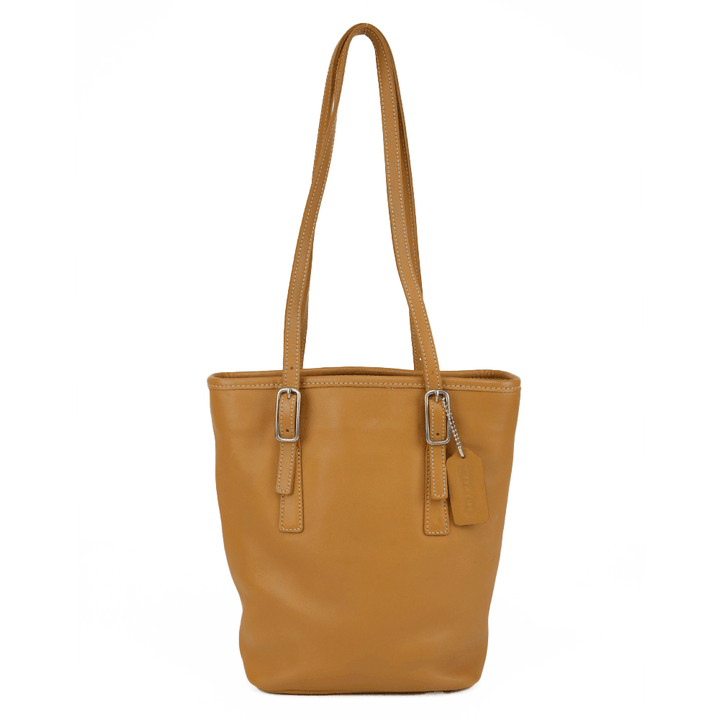 Coach Beige Leather Vintage Small Top Handle Bag