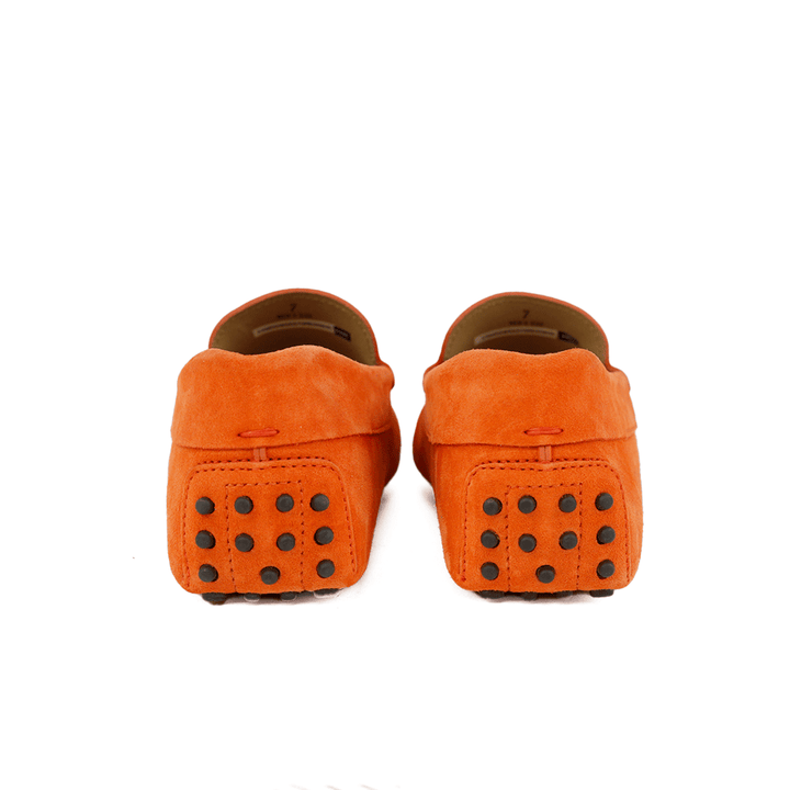 Tod's Orange Suede Men's Loafers