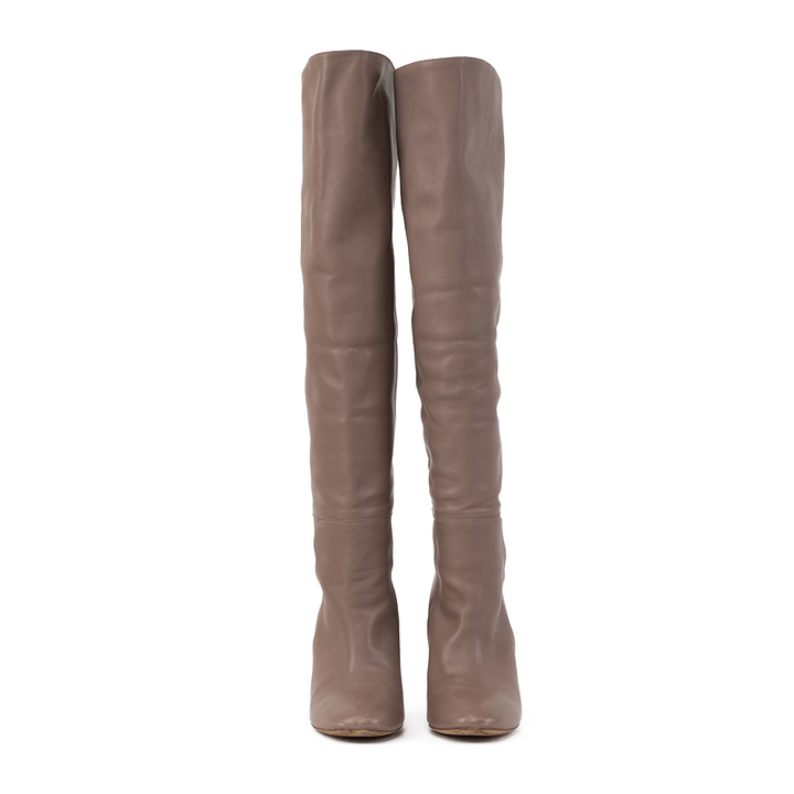 Stuart Weitzman Mauve Leather Knee High Boots