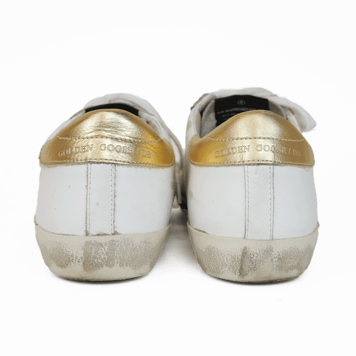 Golden Goose White Leather Superstar Sneakers