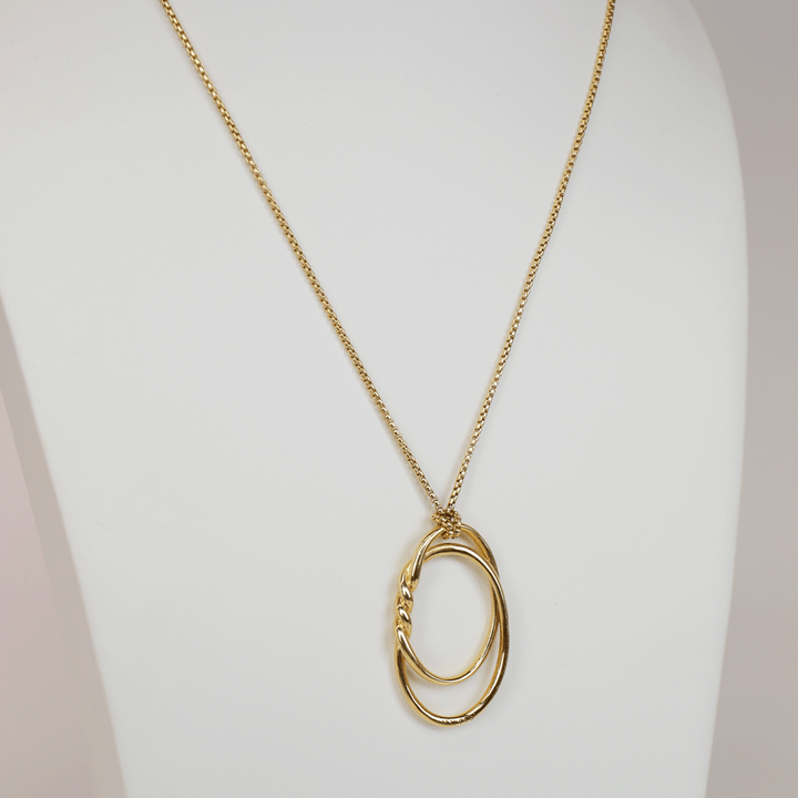 David Yurman Continuance 18 KT Gold Pendant Necklace