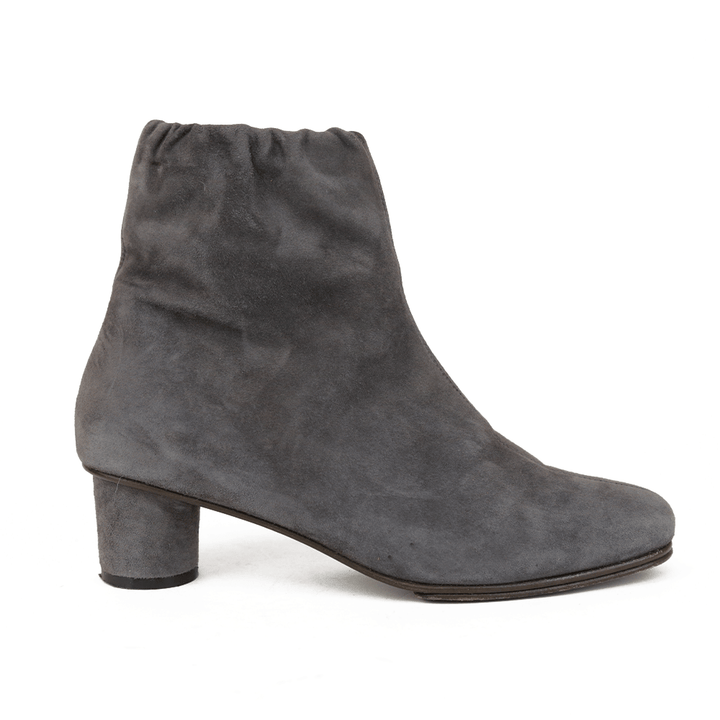 Anne Thomas Gray Suede Ankle Boots
