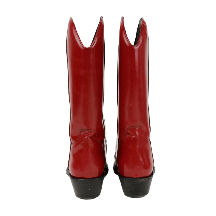 Calvin Klein 205W39NYC Ellie Red Leather Cowboy Boots