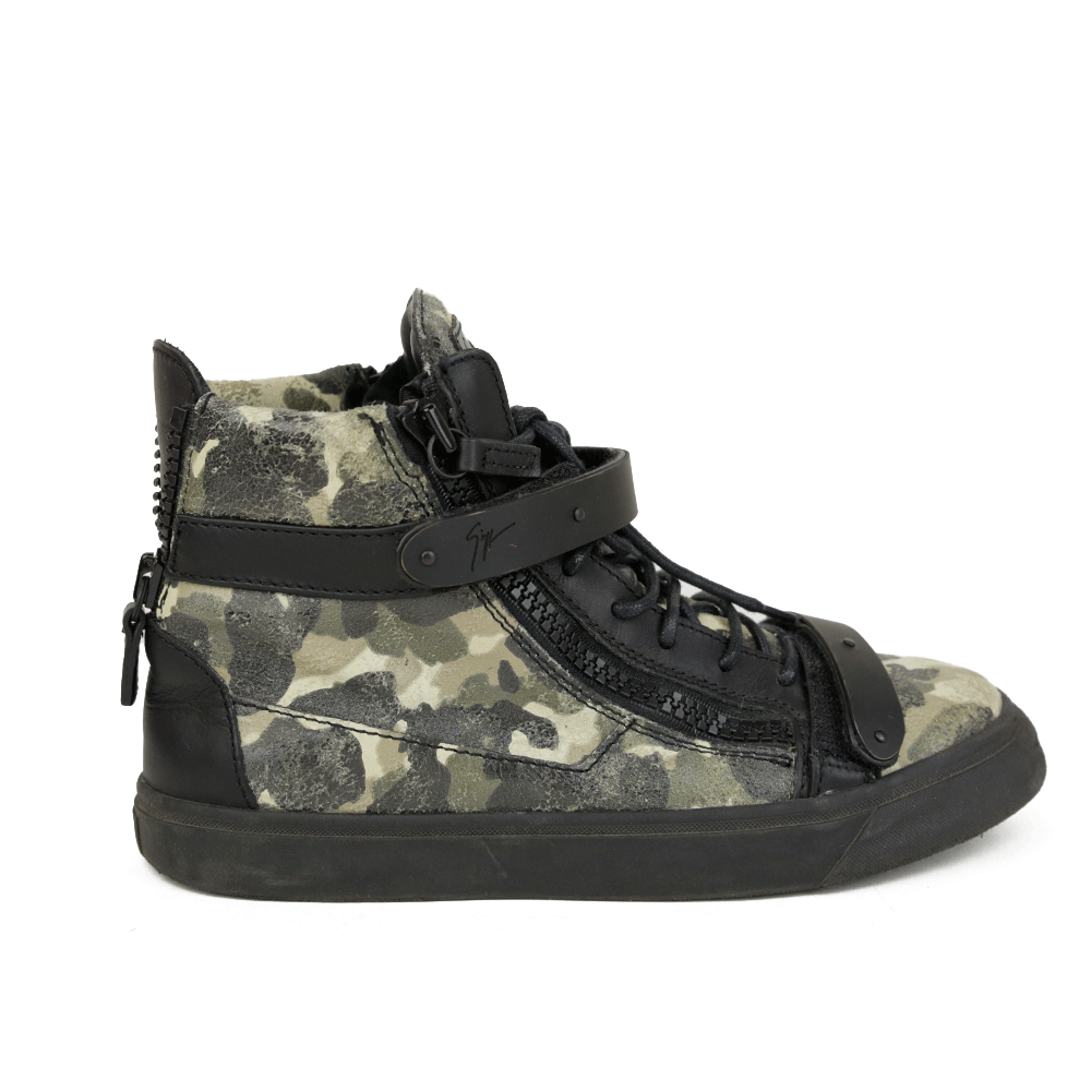 Giuseppe Zanotti Camouflage High-Top Sneakers