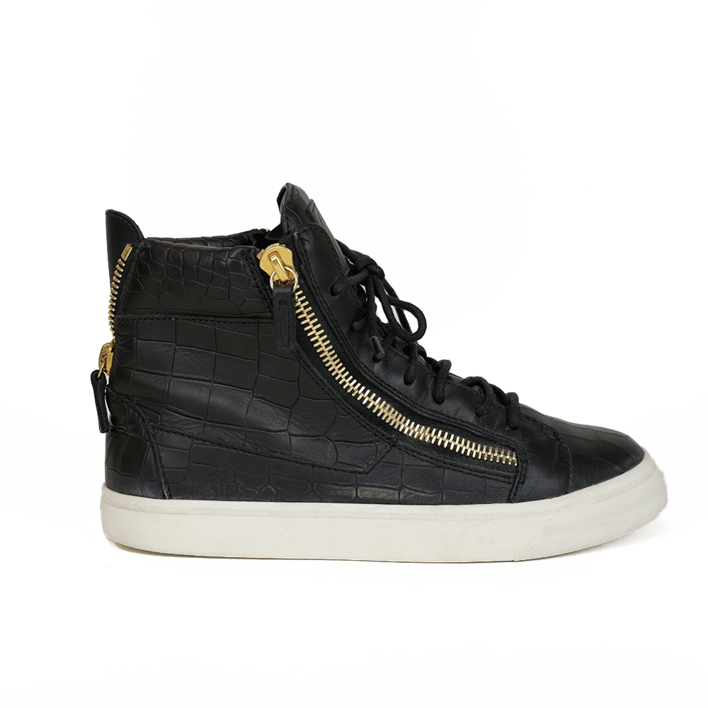 Giuseppe Zanotti Black High-Top Sneakers